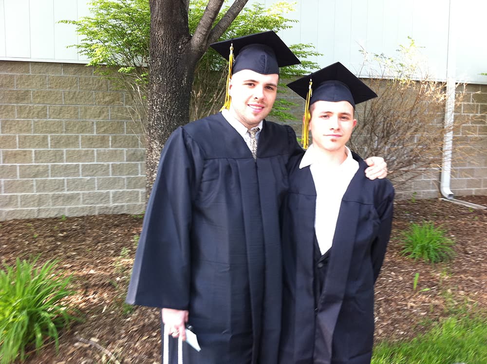 Joshua and Roe Graduation Photo